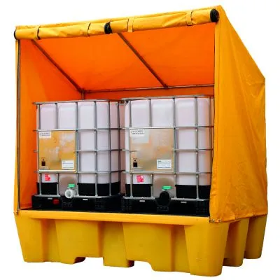 Abri de rétention double pour IBC Abri de rétention double pour IBC