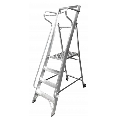 Escabeau professionnel large en aluminium Escabeau professionnel large en aluminium