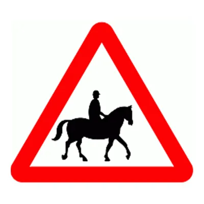 Panneau de Signalisation pour Chevaux Accompagnés Panneau de Signalisation pour Chevaux Accompagnés