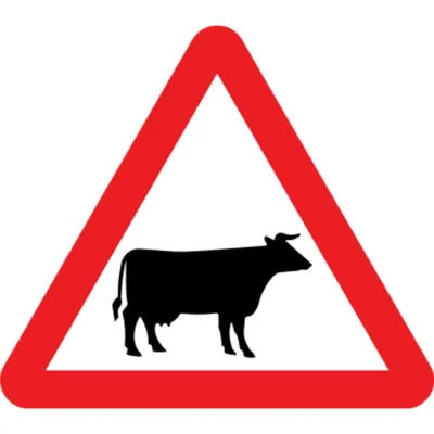 Panneau de Signalisation pour Passage de Bétail Panneau de Signalisation pour Passage de Bétail