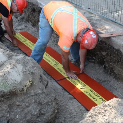 Dalle de protection de câble en plastique recyclé Dalle de protection de câble en plastique recyclé