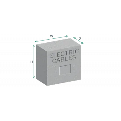 Blocs de marquage pour services en béton Blocs de marquage pour services en béton