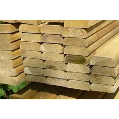 Rails en bois en forme de D Rails en bois en forme de D