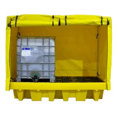 Abri de rétention pour 2 IBC