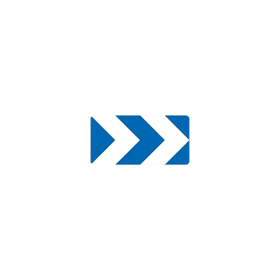 J4-2 — Balise à chevrons — 2 chevrons J4-2 — Balise à chevrons — 2 chevrons