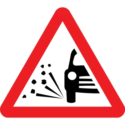 Panneau de Signalisation - Graviers en Vrac Panneau de Signalisation - Graviers en Vrac