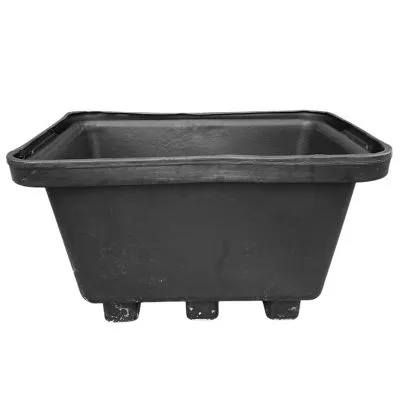 Bac à mortier pour chariot élévateur - 250L - Noir