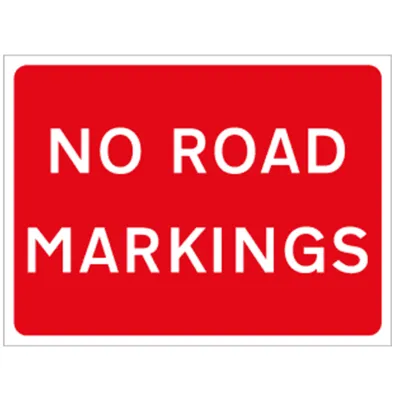 Panneau de Signalisation - Absence de Marquage Routier