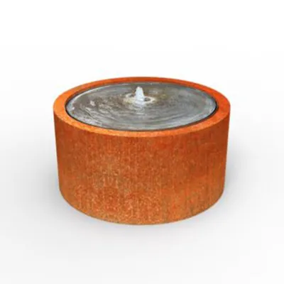 Table Aquatique Ronde en Acier Corten Table Aquatique Ronde en Acier Corten