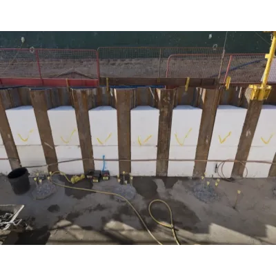 Remplissages de Palplanches en EPS Filcor