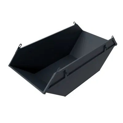 Benne de chantier à levage par grue