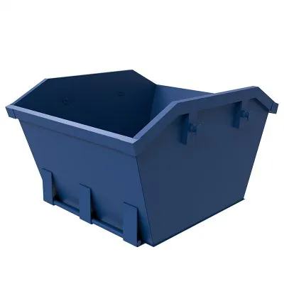 Benne de chantier 1,8 mètres cubes à levage par chaînes Benne de chantier 1,8 mètres cubes à levage par chaînes