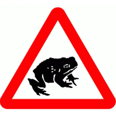 Panneau de Signalisation pour Traversée de Crapauds Panneau de Signalisation pour Traversée de Crapauds