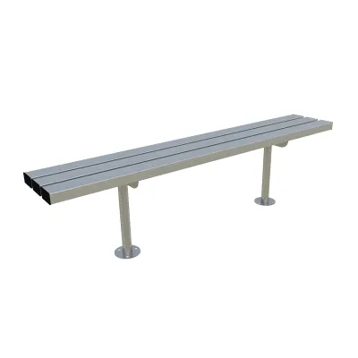 Banc urbain sans dossier en lattes – 1800 mm de long Banc urbain sans dossier en lattes – 1800 mm de long