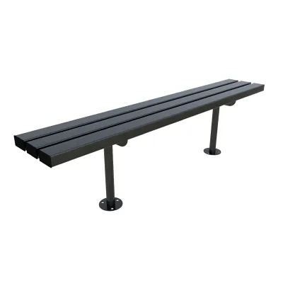 Banc sans dossier en acier galvanisé - 1m Banc sans dossier en acier galvanisé - 1m