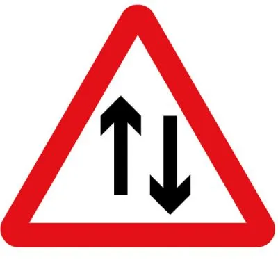 Panneau de Signalisation Bidirectionnel en Métal Panneau de Signalisation Bidirectionnel en Métal